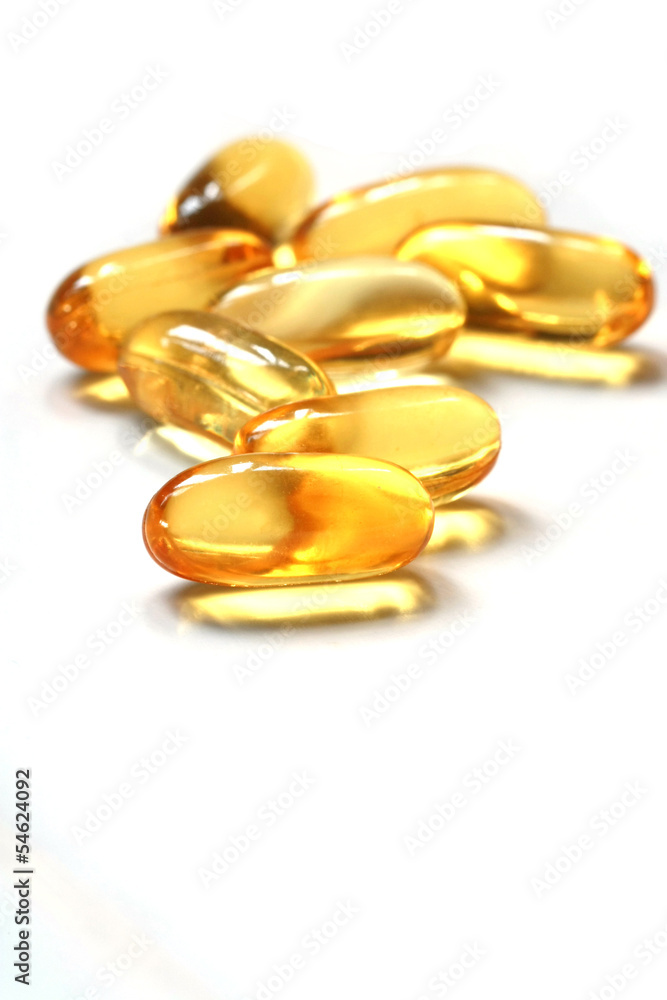 oil capsule isolated oil capsule isolated