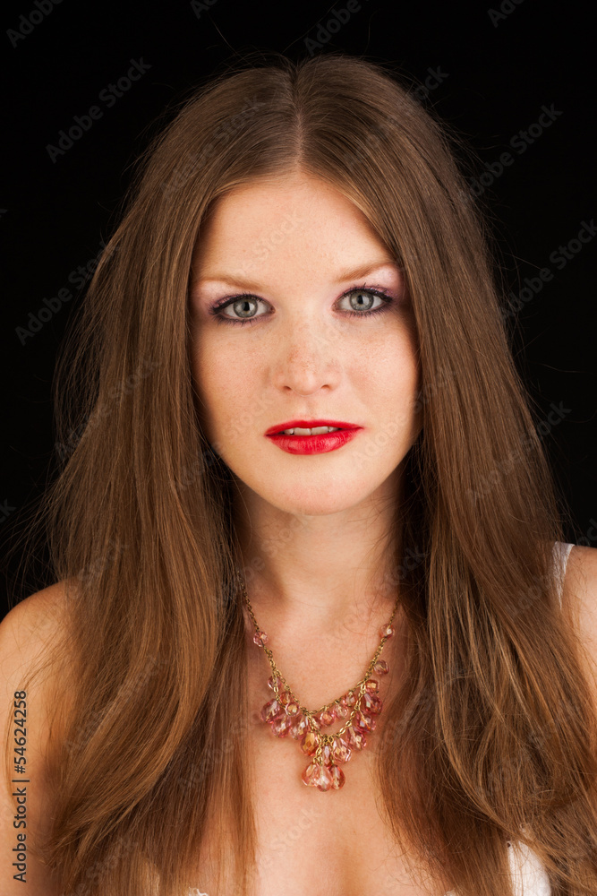 portrait of young girl. studio shot portrait of young girl. studio shot