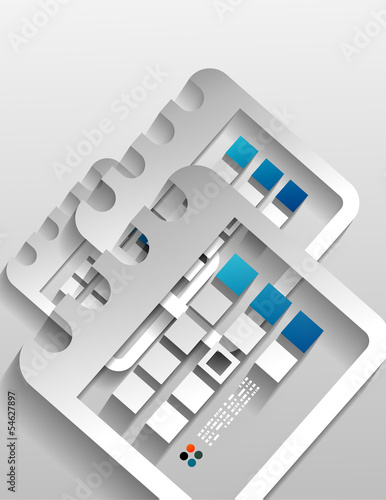 Wallpaper Mural Vector calendar paper modern design Torontodigital.ca