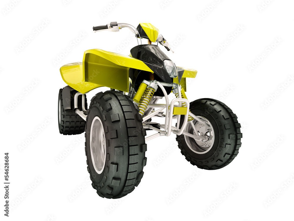Obraz premium Quad bike isolated