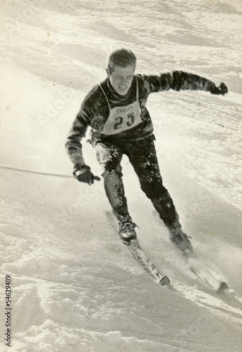top rank skier - circa 1965
