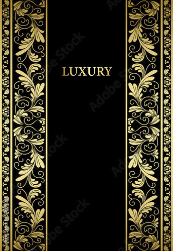 Gilded floral elements and ornaments