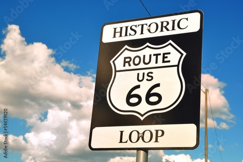 Historic route 66 sign
