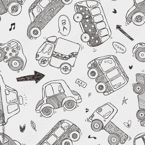 seamless car pattern
