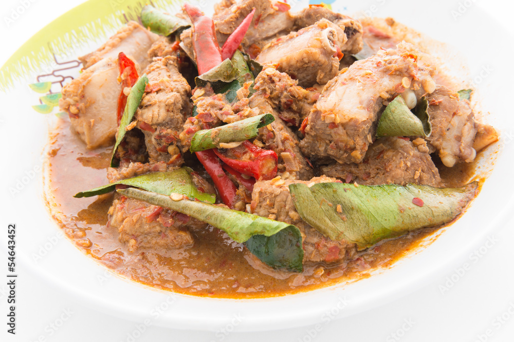 Fried spicy pork rib. Fried spicy pork rib.
