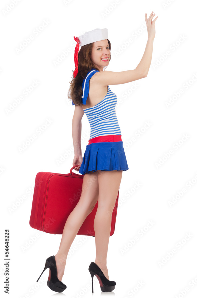 Young woman preparing for vacation Young woman preparing for vacation