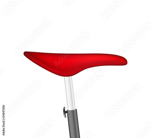 Bicycle seat in red design