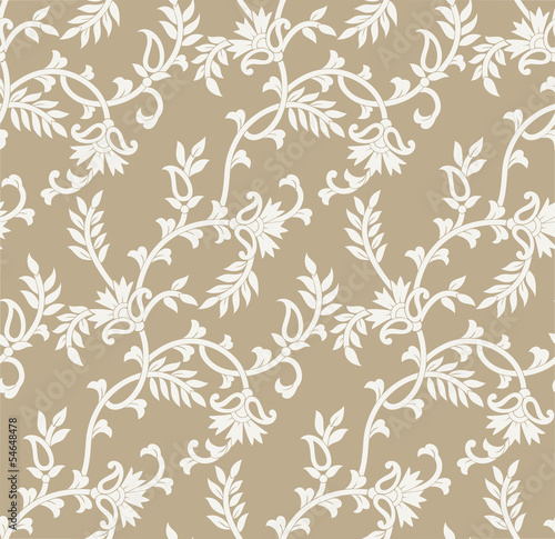 Seamless floral wedding card background