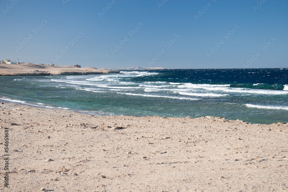 Red Sea coast line near Hurhada