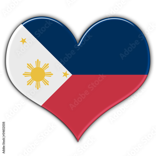 Free Download Coração com a bandeira das Filipinas - GFXLoad