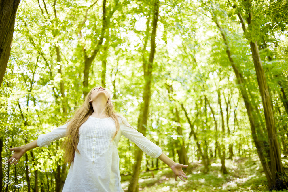 Naklejka premium Enjoying the sun