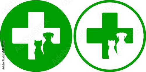 green veterinary icons