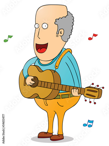 old man with guitar