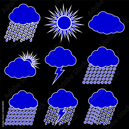 Weather Web vector Icons Set