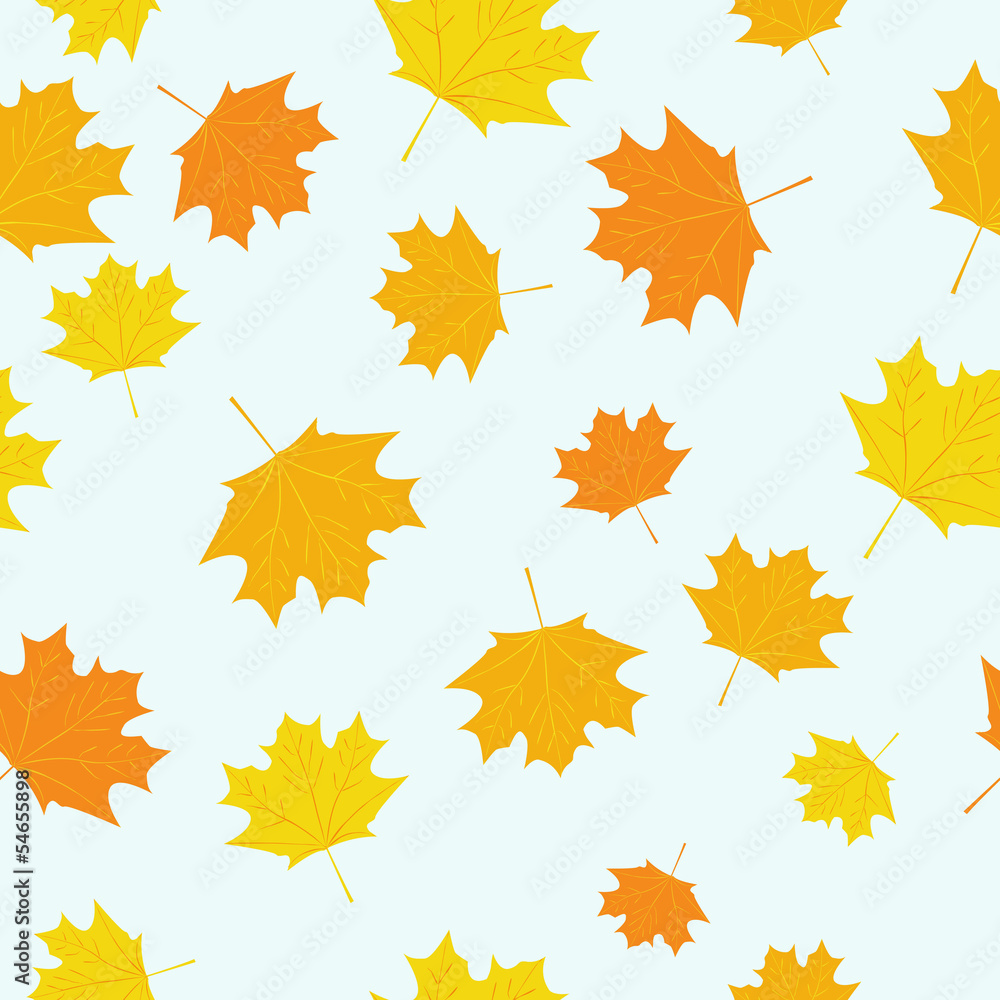 Seamless pattern with autumn leaves Seamless pattern with autumn leaves