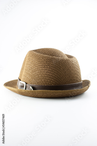 Brown fasion hat for travel