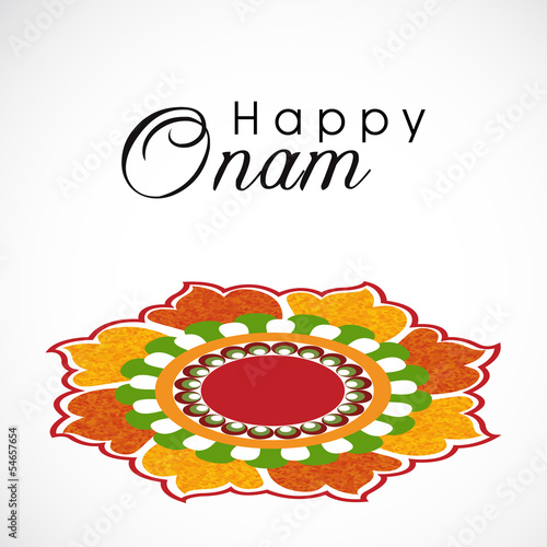 South Indian festival Onam wishes background photo