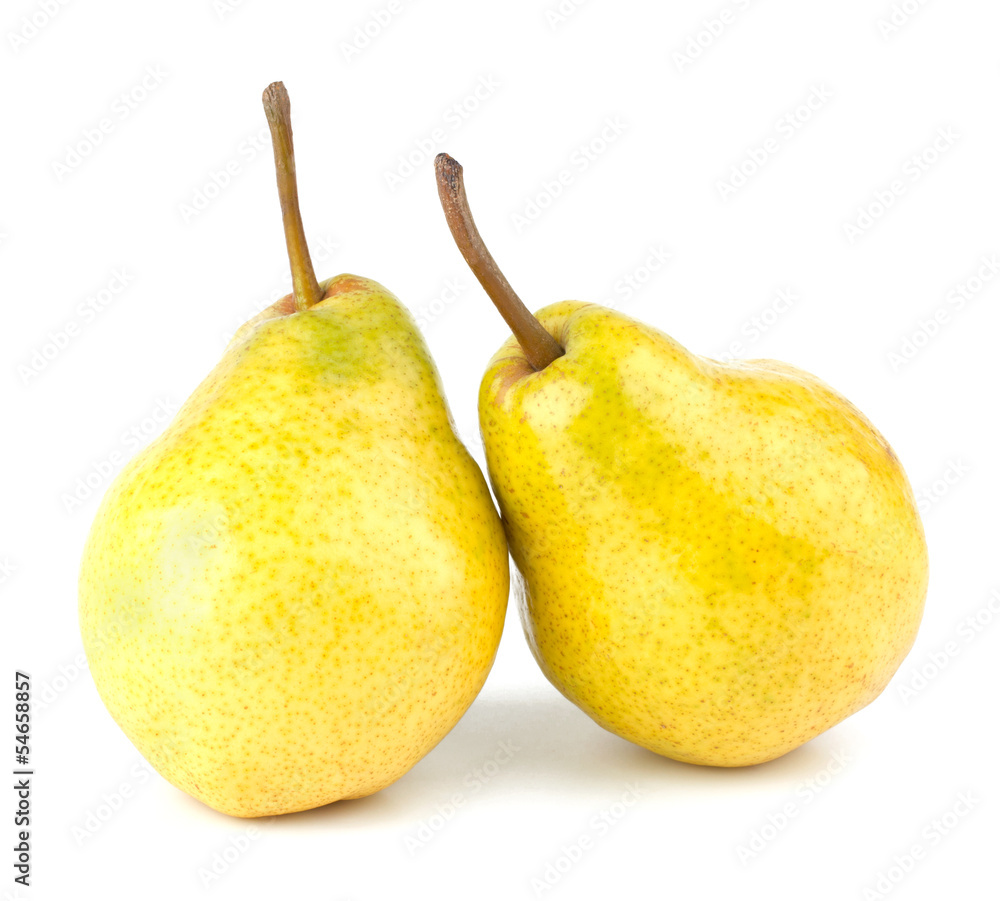 Fresh pears isolated on white background Fresh pears isolated on white background