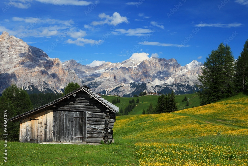 Dolomites - landscape near La Villa