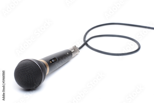 Microphone on a White Background