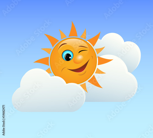 Winking sun