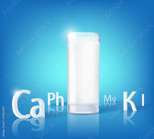 a glass of milk