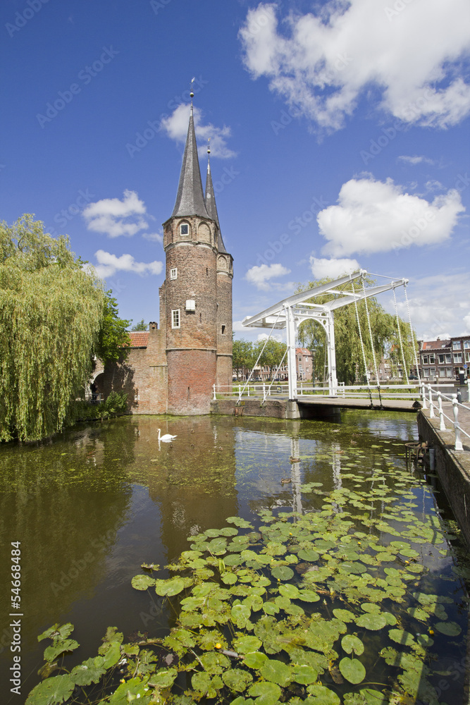 Oostpoort in Delft, Holland