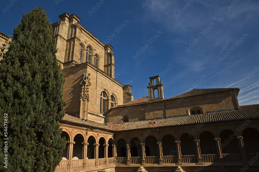 Vista superior del claustro de San Esteban. Salamanca.