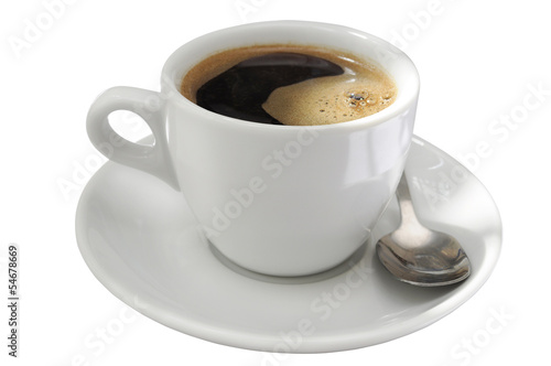 Coffee cup with spoon