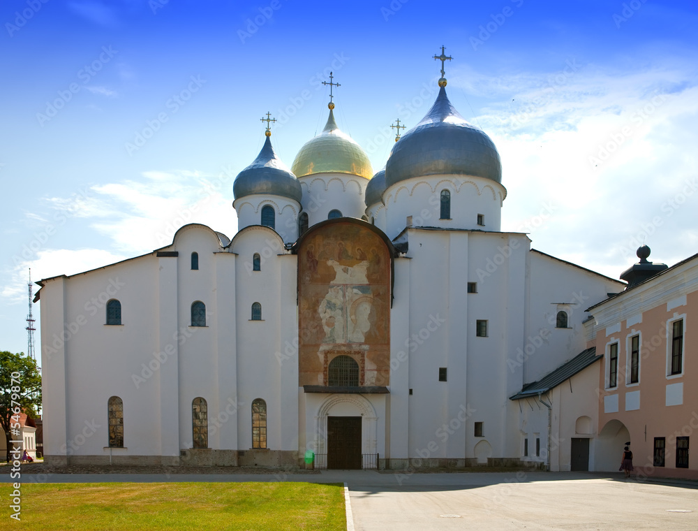 Saint Sophia cathedral in Kremlin, Great Novgorod, Russia..