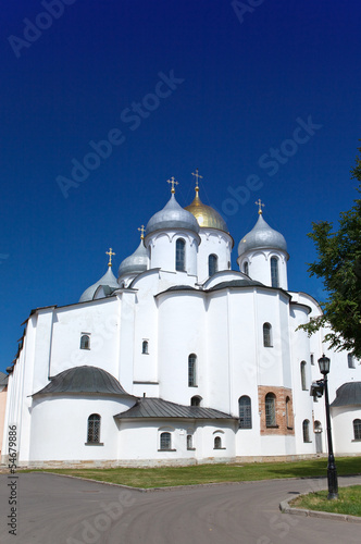 Saint Sophia cathedral in Kremlin, Great Novgorod, Russia..