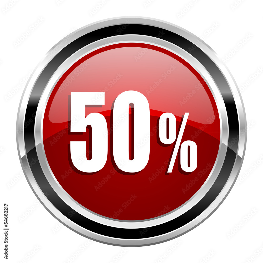 50 percent icon 50 percent icon