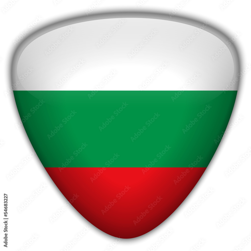 Bulgaria Flag Glossy Button Bulgaria Flag Glossy Button