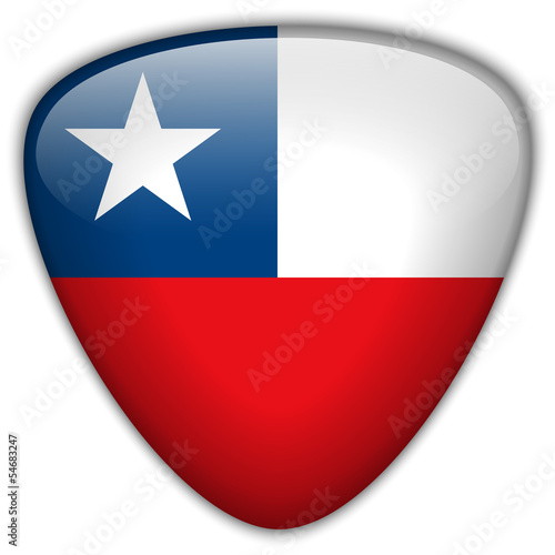 Free Download Chile Flag Glossy Button - GFXLoad