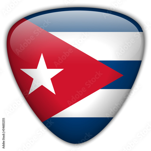 Free Download Cuba Flag Glossy Button - GFXLoad