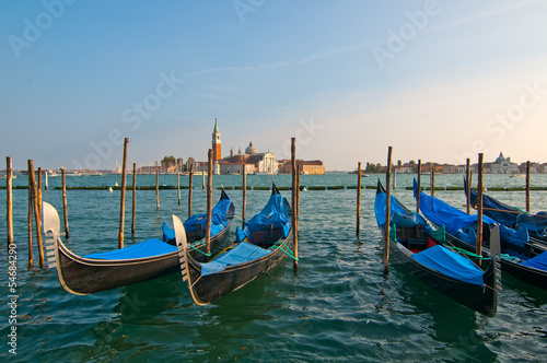 Venice Italy Gondolas on canal