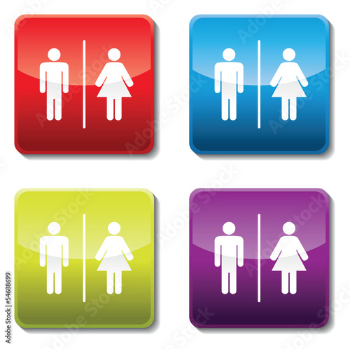 a man and a lady toilet sign