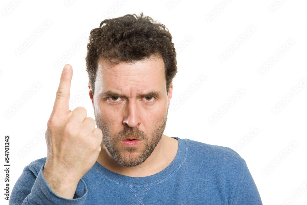 Mature Caucasian man in casual clothing, isolated on white Mature Caucasian man in casual clothing, isolated on white
