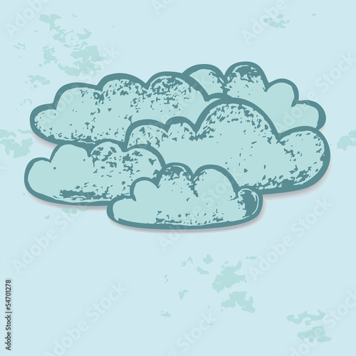 Grey clouds in the sky pape...