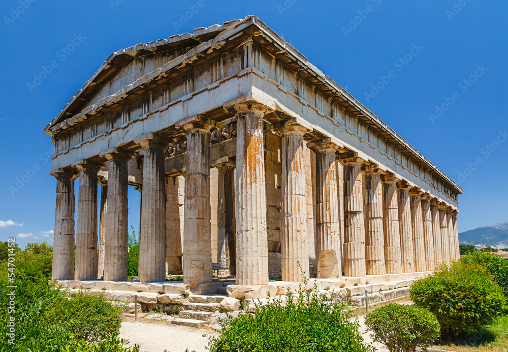 Temple of Hephaestus in Athens - obrazy, fototapety, plakaty 
