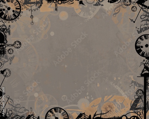 dark clocks industrial frame background