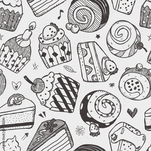 seamless cake pattern