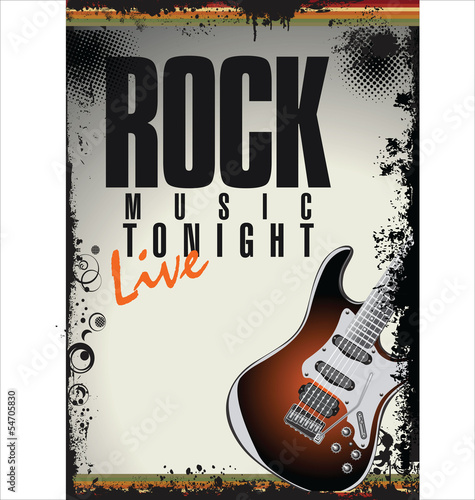 Rock concert poster