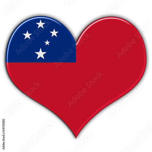Free Download Coração com a bandeira de Samoa - GFXLoad