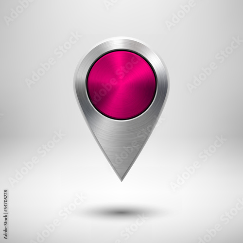 Free Download Technology Map Pointer with Magena Metal Texture - GFXLoad