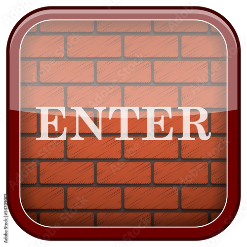 Bricks wall icon