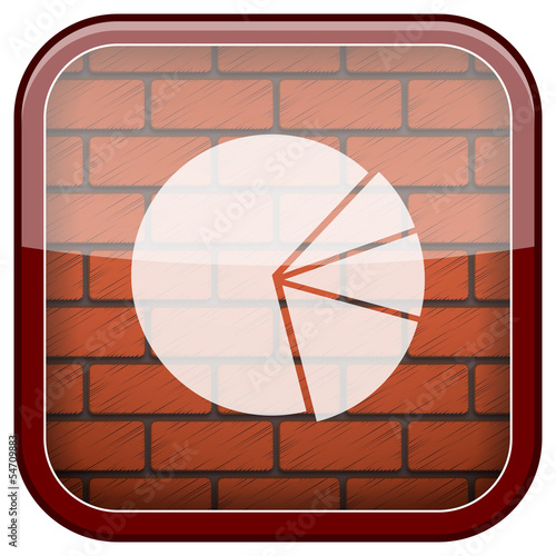 Bricks wall icon