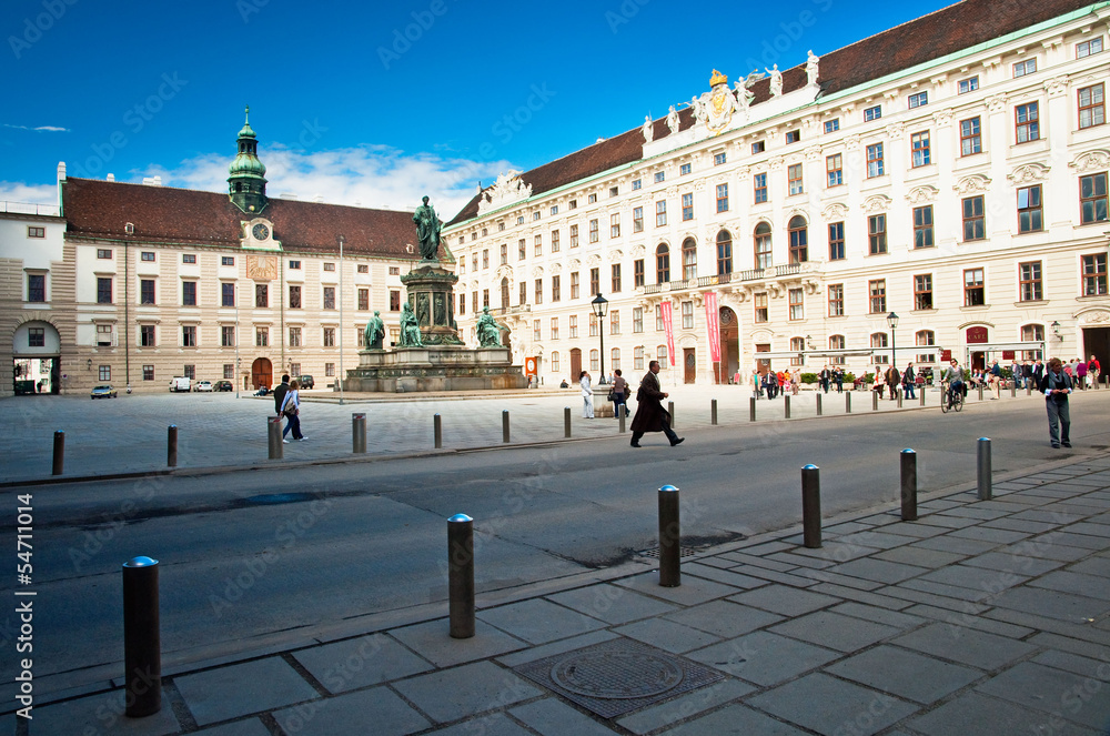 Naklejka premium Famous Hofburg Palace in Vienna