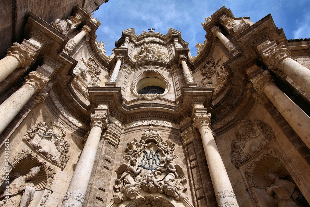 Valencia, Spain - the Cathedral facade