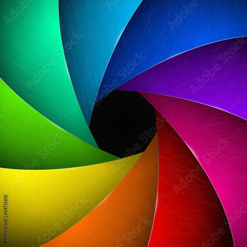 Multicolor camera shutter